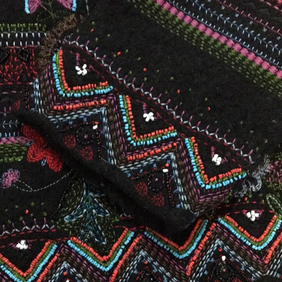 Chico’s Anniversary collection wool embroidered jacket - Picture 4 of 9